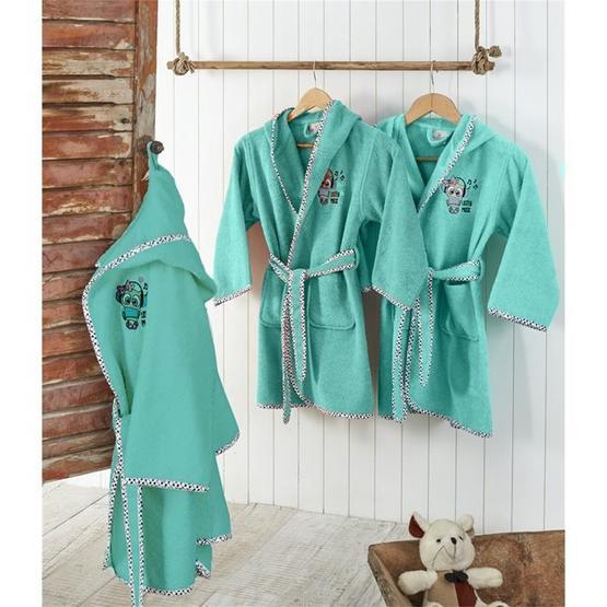 Ecocotton Melodica Mint Organik Pamuk 9-10 Yaş Çocuk Bornozu Bornoz Fiyatı