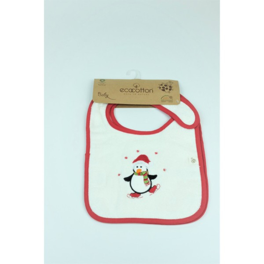 Ecocotton Penguin Önlük 2'Li - 0 - 6 Ay - Beyaz Mama Önlüğü Fiyatı