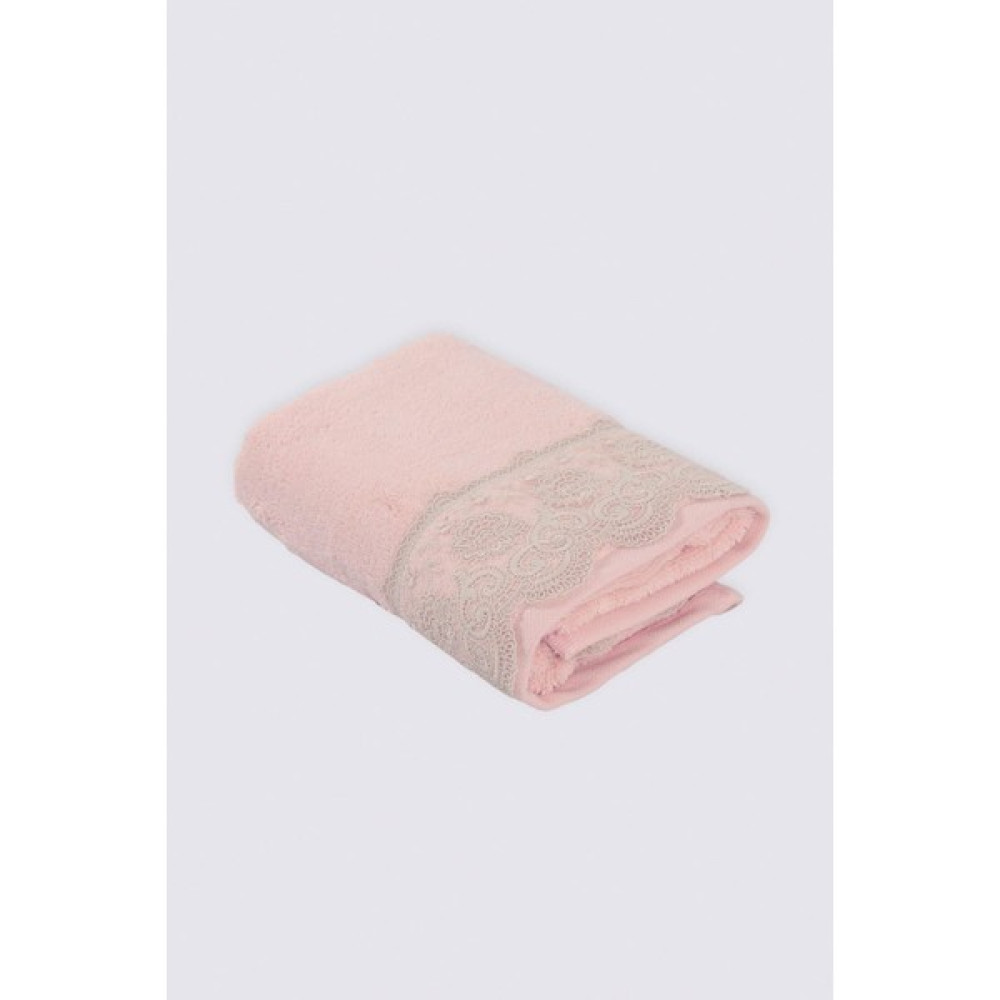 Ecocotton Tuğsen El Yüz Havlusu Organik Pamuk Güpürlü Pudra 50X90 cm - 50 x 90 cm El / Yüz Havlusu Fiyatı