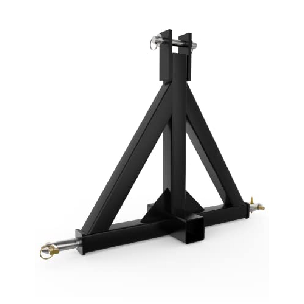 EcoExplorer 3 Point Trailer Hitch with 2" Receiver for Category 1, 3 Pt Tractor Quick Hitch Drawbar Adapter for Kubota, BX, LM25H, WLM Tractor, NorTrac, Yanmar, Kioti, Cat, John Deere, 25.4"