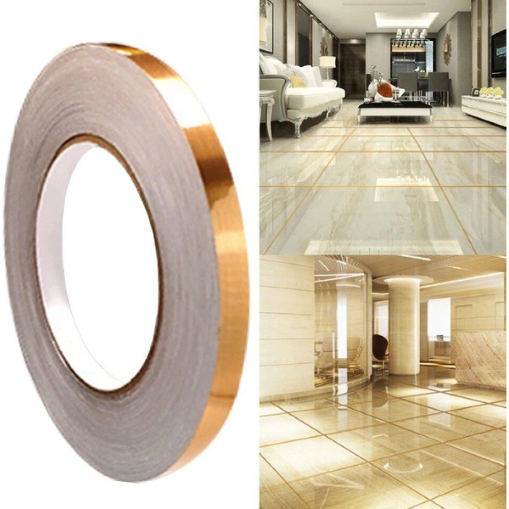 Ecoform Fayans Arası Şerit Bant Kendinden Yapışkanlı Derz Bandı 50 M 0.5 cm Gold Renk - Sarı Nalburiye & Hırdavat Fiyatı