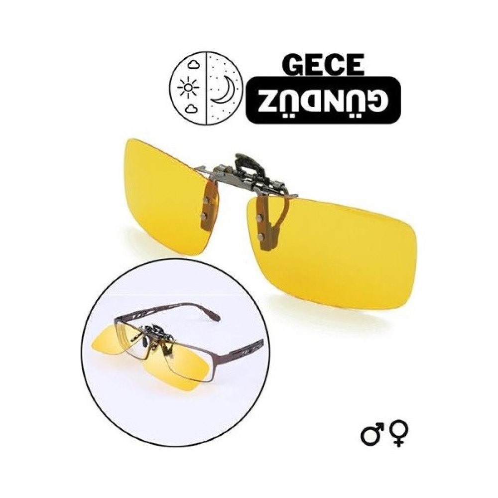 EcoGoods Modacar Gece Gündüz Sürüş Gözlük Ilavesi Clip-On Polarize 714854 Unisex Güneş Gözlükleri Fiyatı