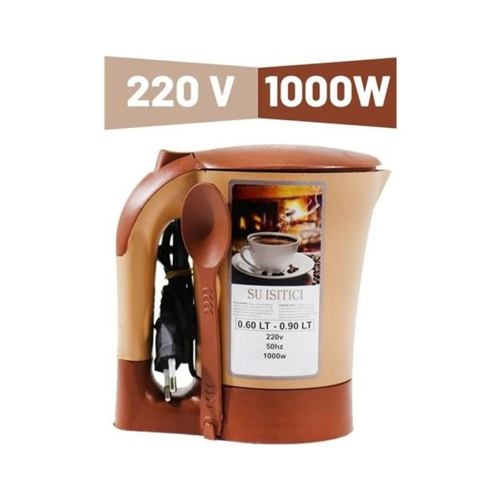 EcoGoods Transformacion Zava 220V 600 ml Kettle 716160 - Kahverengi Su Isıtıcıları / Kettle Fiyatı