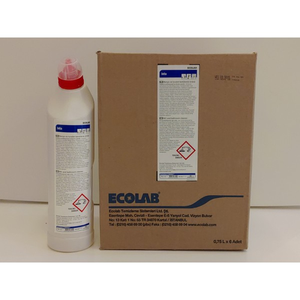 Ecolab Into Banyo ve Tuvalet Temizleyici Kireç Sökücü 750 ml 6 'lı Temizlik Malzemeleri Fiyatı