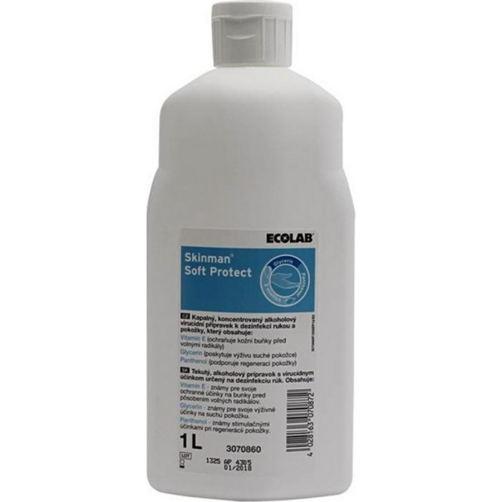 Ecolab Skinman Soft Protect El ve Cilt Dezenfektanı 1 L - 1 lt Hijyen ve Temizlik Fiyatı