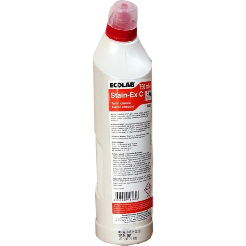 Ecolab Stain-Ex C Tanin Çözücü 750 ml Çamaşır Yıkama Fiyatı