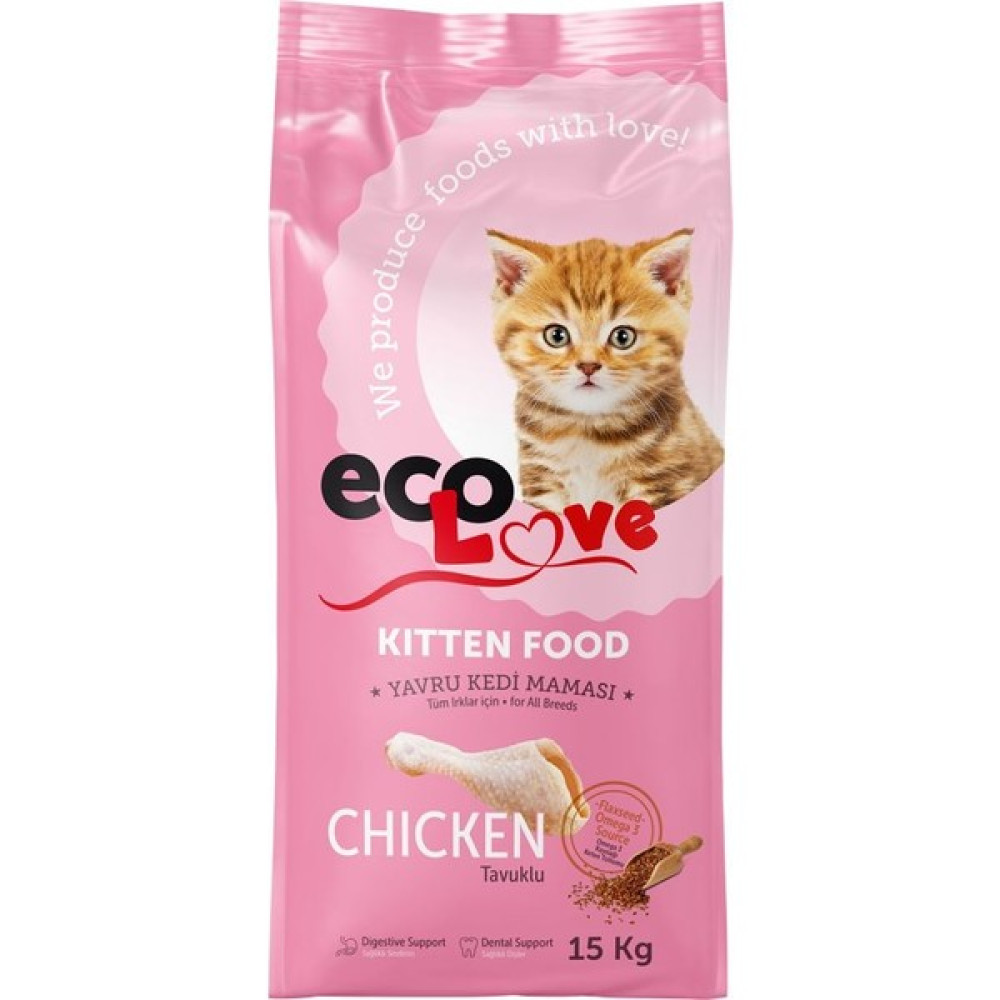 Ecolove Kitten Yavru kedi Maması 15 KG - 15kg Evcil Hayvan Ürünleri Fiyatı