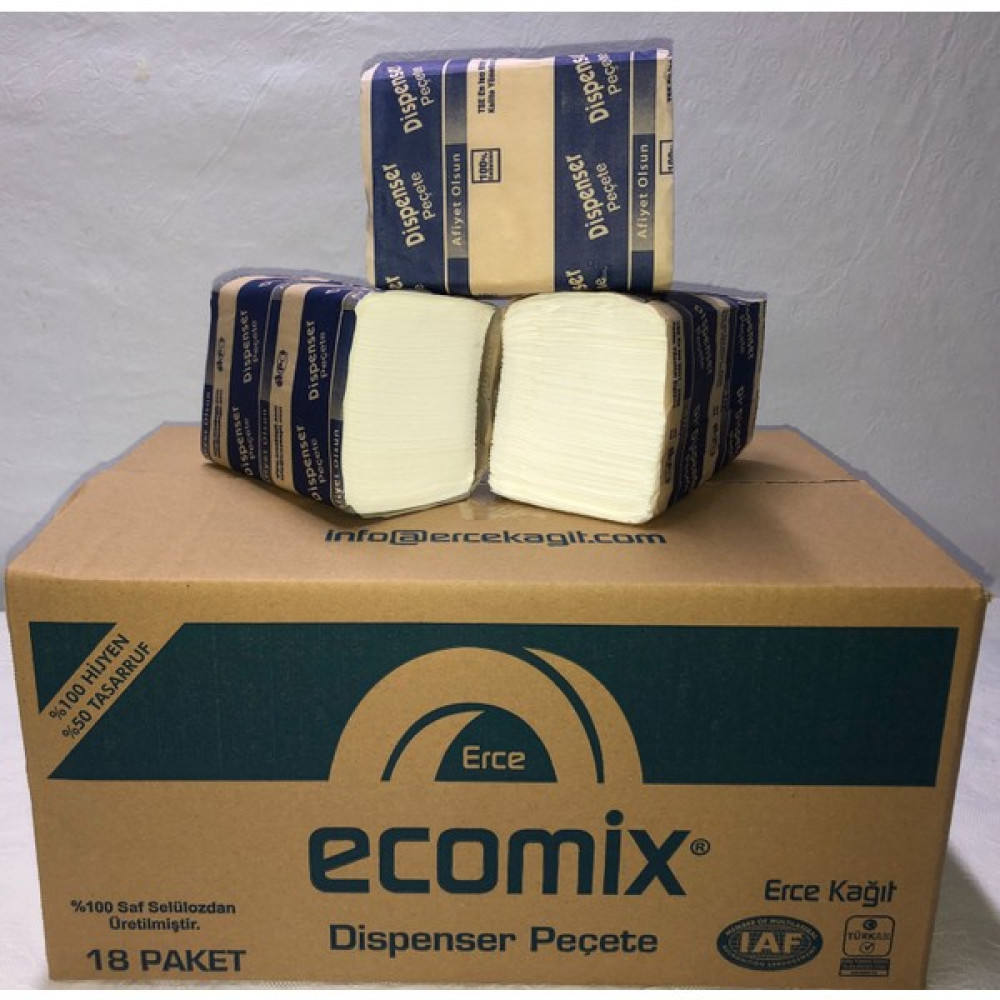 Ecomix Dispenser Peçete 100'LÜ x 18 - Beyaz Peçete Fiyatı
