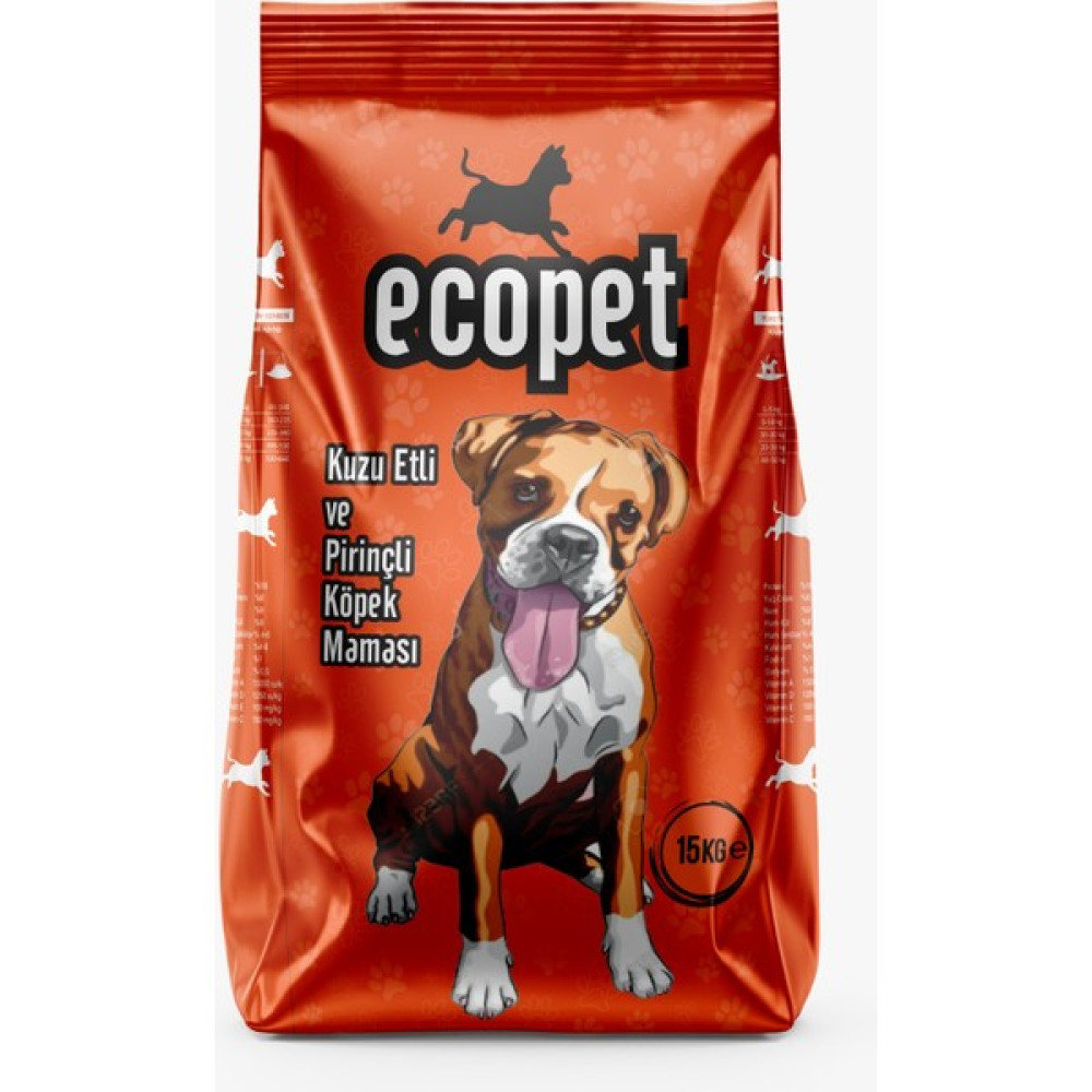 Ecopet Kuzu Etli ve Pirinçli Yetişkin Köpek Maması 15 kg Evcil Hayvan Ürünleri Fiyatı
