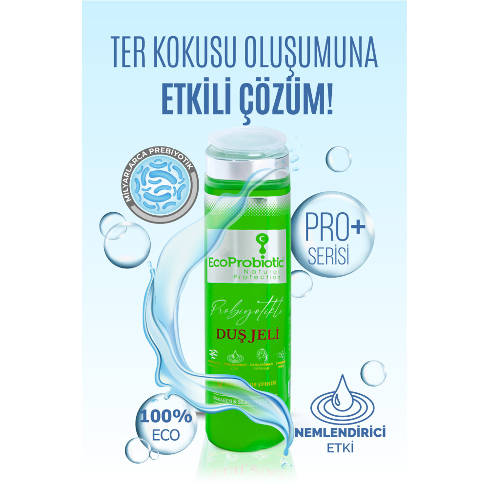 EcoProbiotic Besleyici Nemlendirici Ter Kokusu Önleyici Duş Jeli Arındırıcı Etki Ekoprobiyotik Duş Jelleri ve Banyo Köpükleri Fiyatı