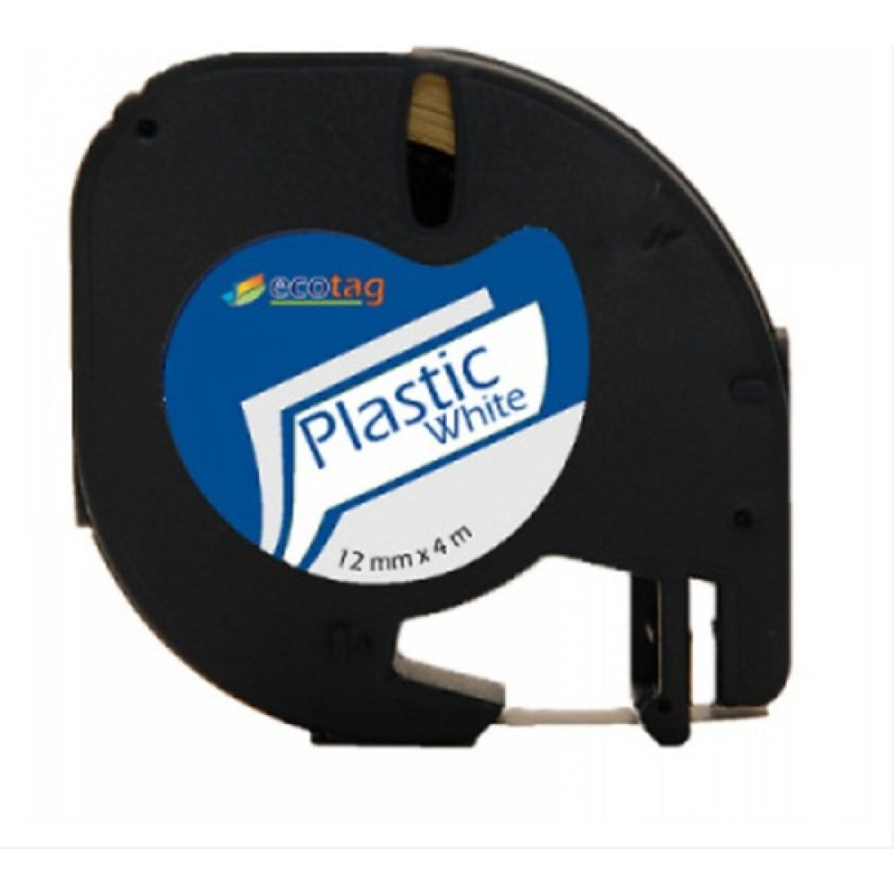 Ecotag Dymo Letratag Muadil Plastik Şerit 12MM x 4mt Beyaz Oto Boyaları Fiyatı
