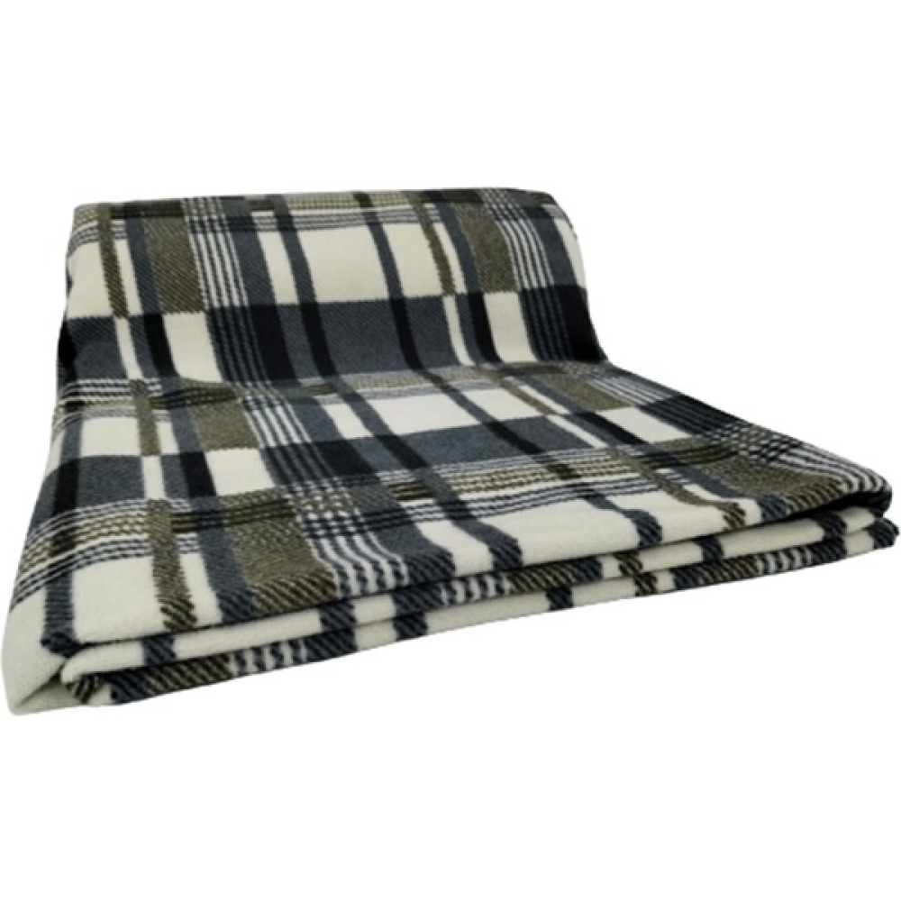 Ecottonworks Tv Polar Battaniye 130 cm x 180 cm - 130 x 180 cm - Beyaz - Siyah Battaniye Fiyatı