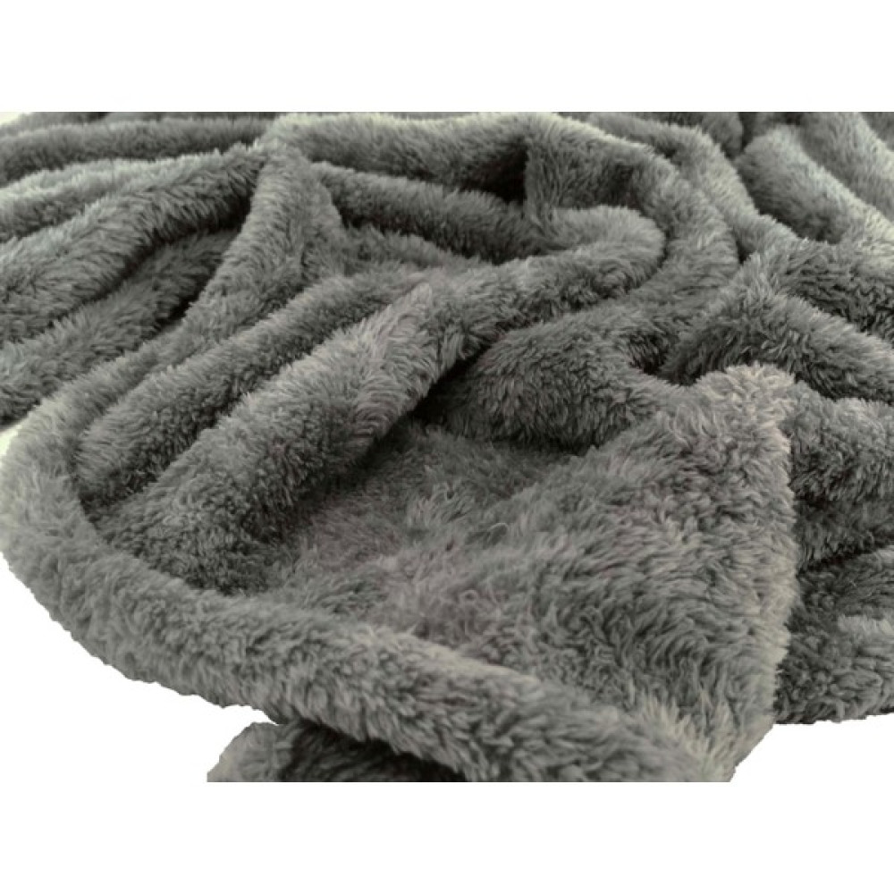 Ecottonworks Wellsoft Gri Renk Kedi Köpek Battaniyesi - 80 x 90 cm Evcil Hayvan Ürünleri Fiyatı