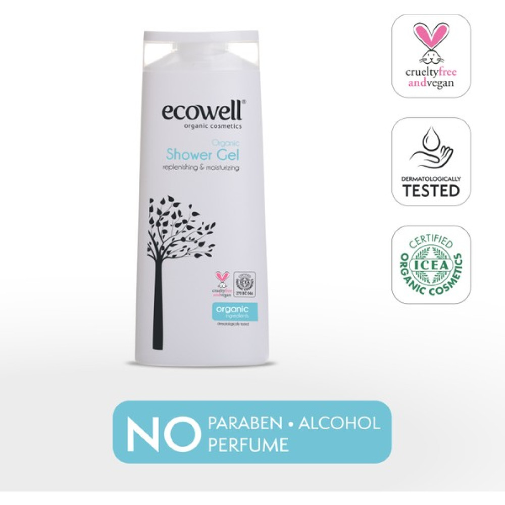 Ecowell Duş Jeli, Organik & Vegan Sertifikalı, Arındırıcı, Tazeleyici, Hipoalerjenik, Argan Mucizesi, 300ml Duş Jelleri ve Banyo Köpükleri Fiyatı