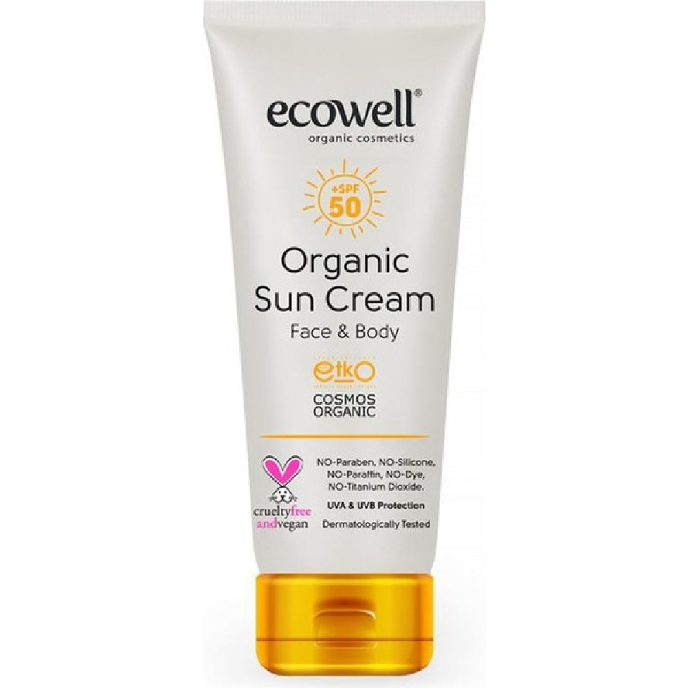 Ecowell Organik Güneş Kremi Spf 50 110 gr Güneş Kremleri ve Losyonları Fiyatı