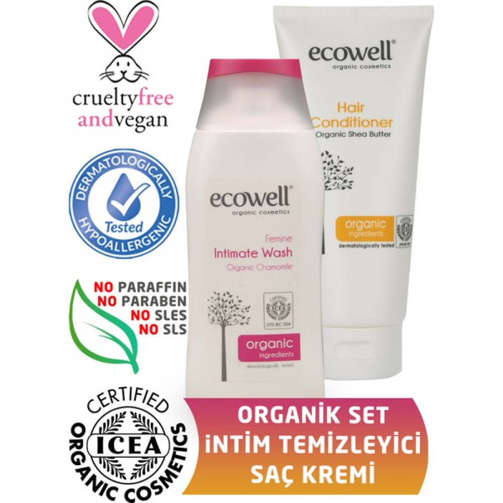 Ecowell Organik İntim Temizleyici + Saç Kremi (2 X 200 Ml) Oto Boyaları Fiyatı