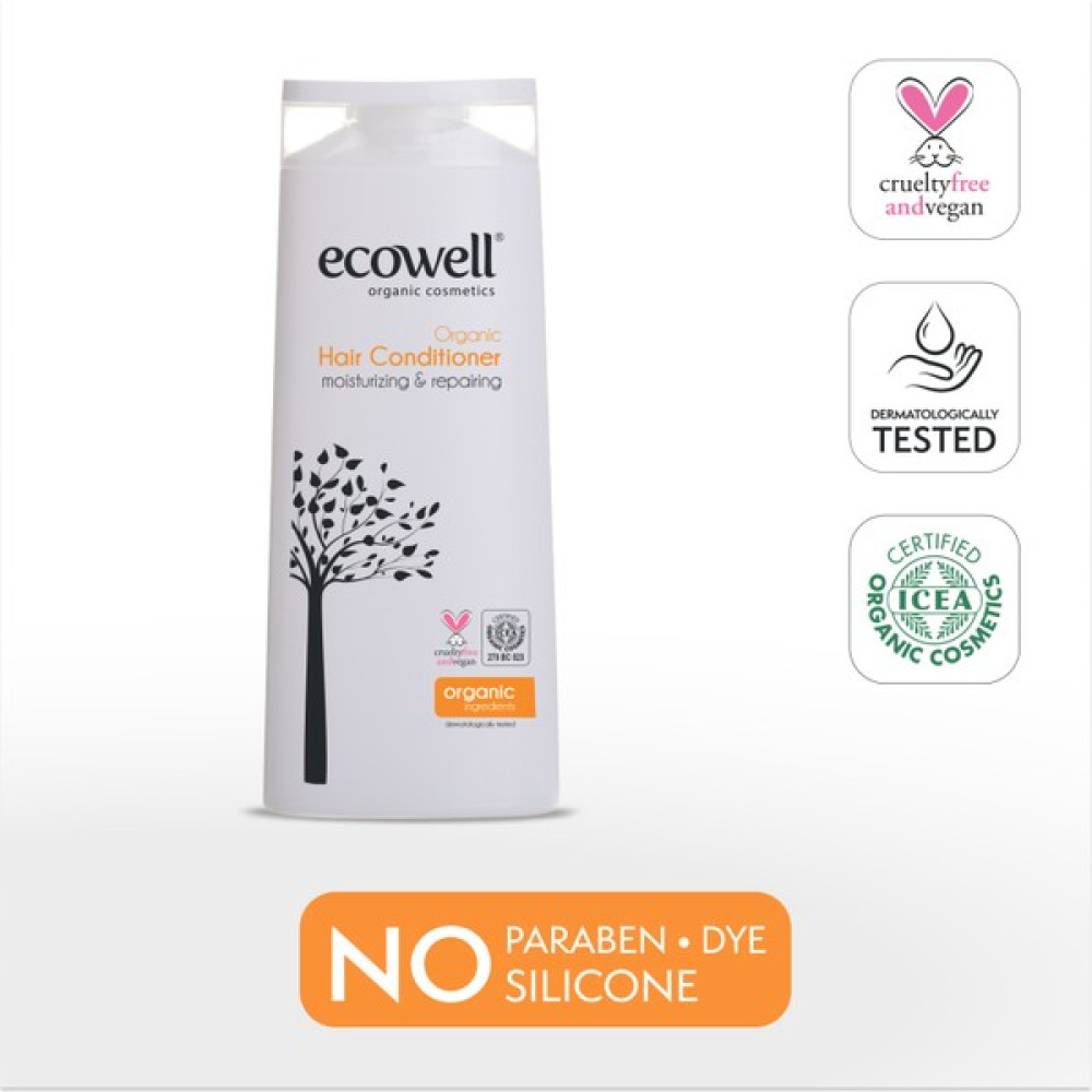 Ecowell Saç Bakım Kremi, Organik & Vegan Sertifikalı, Yıpranmış Saçlar için Onarıcı ve Kolay Tarama, 300ml Şampuan ve Saç Kremi Fiyatı