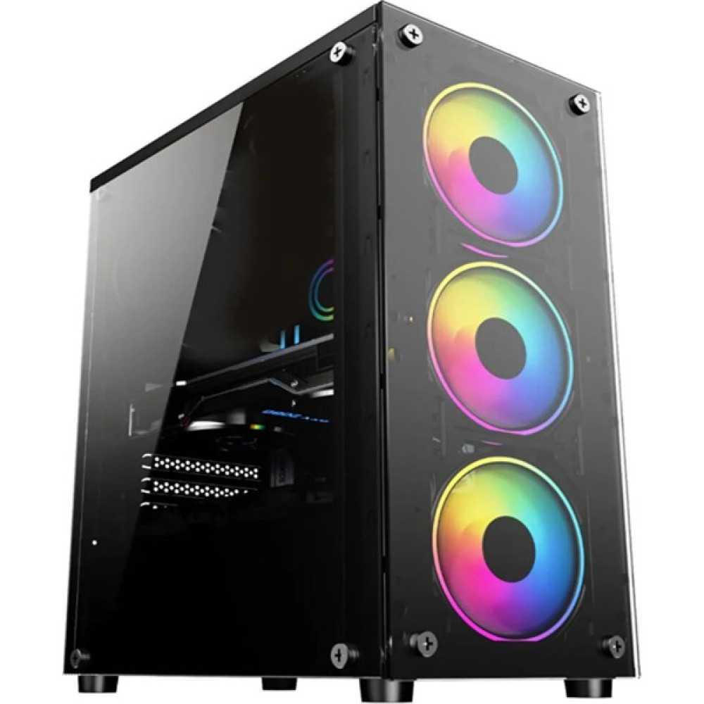 Ecoyom Clear 3 Fanlı Akrilik Panel Atx Gaming Oyuncu Kasası PC Kasaları Fiyatı