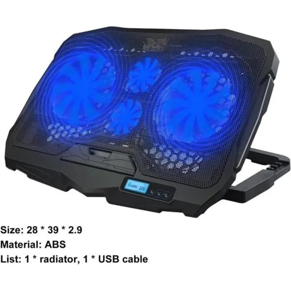 Ecoyom S18 Ayarlanabilir 4 Fanlı Laptop Soğutucu Fan LED Işıklı Bilgisayar Standı Stant Notebook Cooler Dizüstü Bilgisayar Aksesuarları Fiyatı
