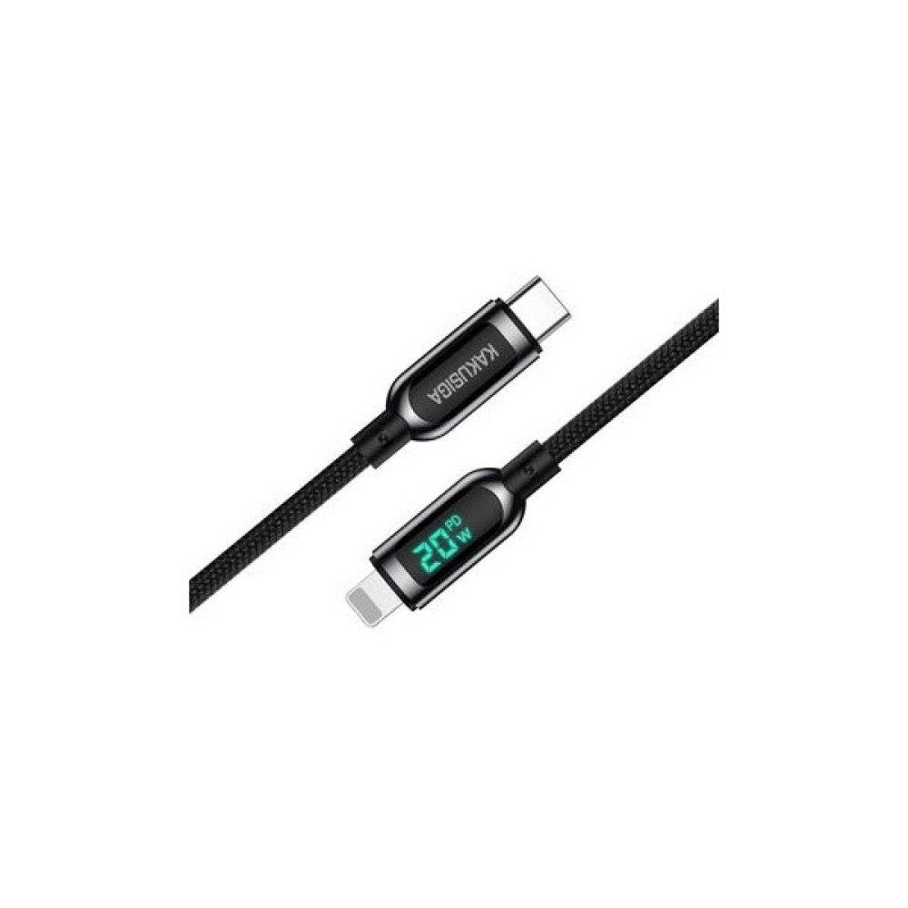 Ecr Mobile Dijital Göstergeli,çipli,örgülü,1.2m Pd 20W Type-C To Lightning iPhone Uyumlu Hızlı Şarj ve Data Kablosu - Siyah Cep Telefonu Şarj Cihazı Fiyatı