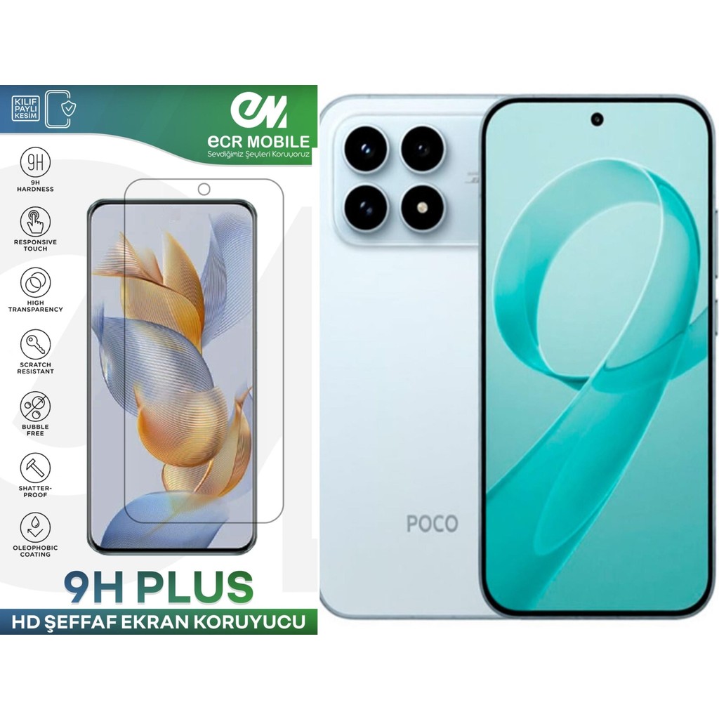 ECR MOBILE Poco F8 Pro ile Uyumlu Hd Şeffaf 9h Nano Ekran Koruyucu Cep Telefonu Ekran Koruyucusu Fiyatı