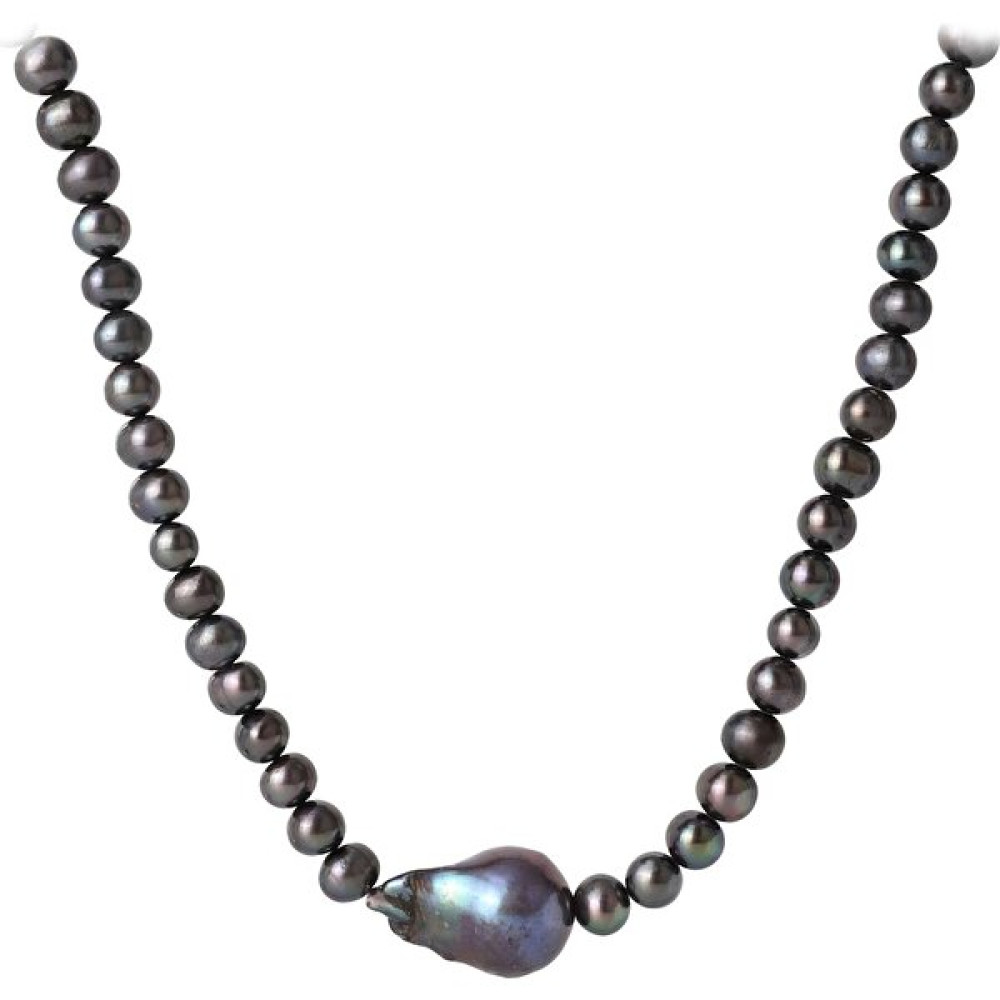 Ecru Atelier Caroline Siyah Inci Kolye No.2 - 40 cm İnci Kolye Fiyatı