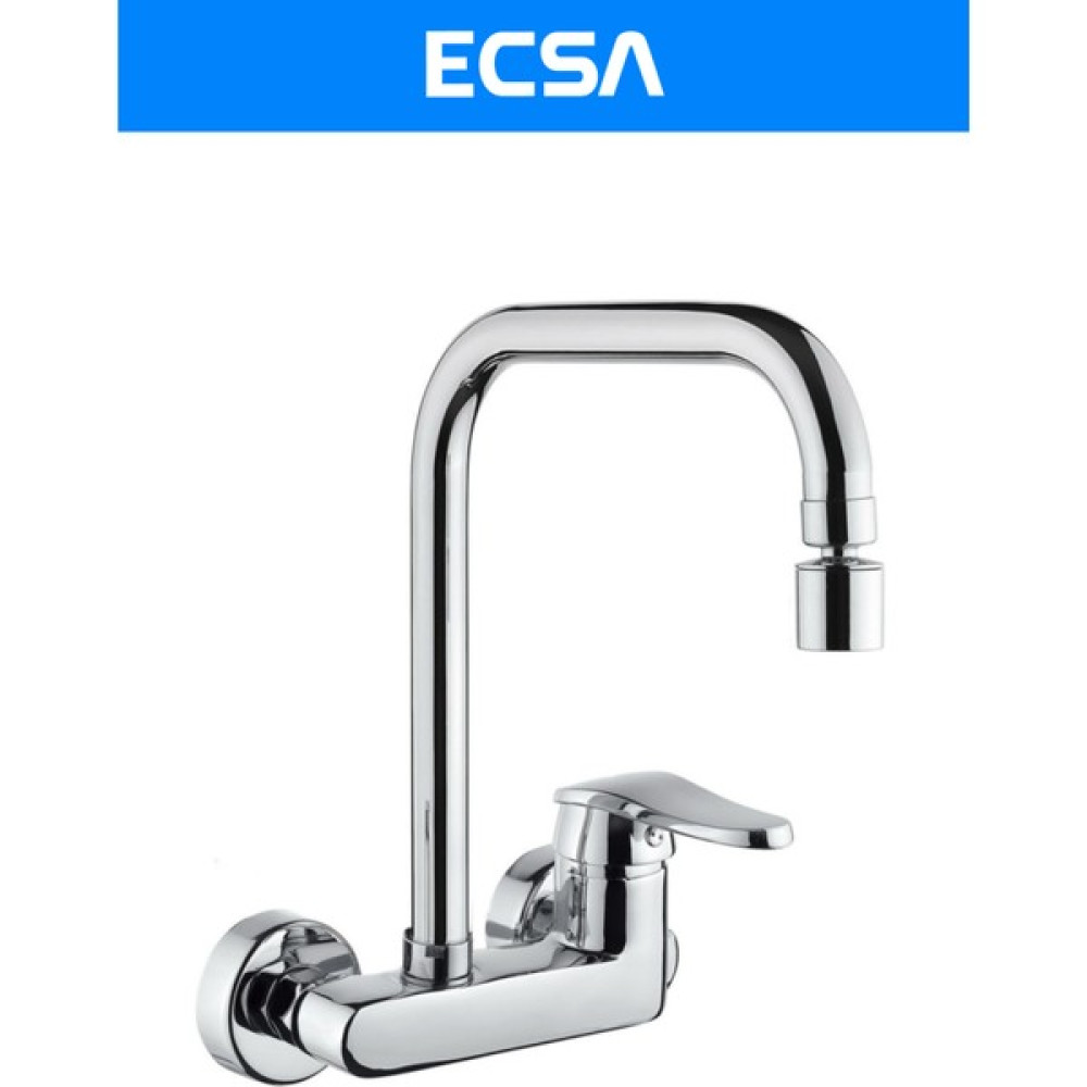 ECSA Krom Duvardan Köşe Borulu Mutfak Bataryası Çeşme Musluğu Bataryalar & Musluklar Fiyatı