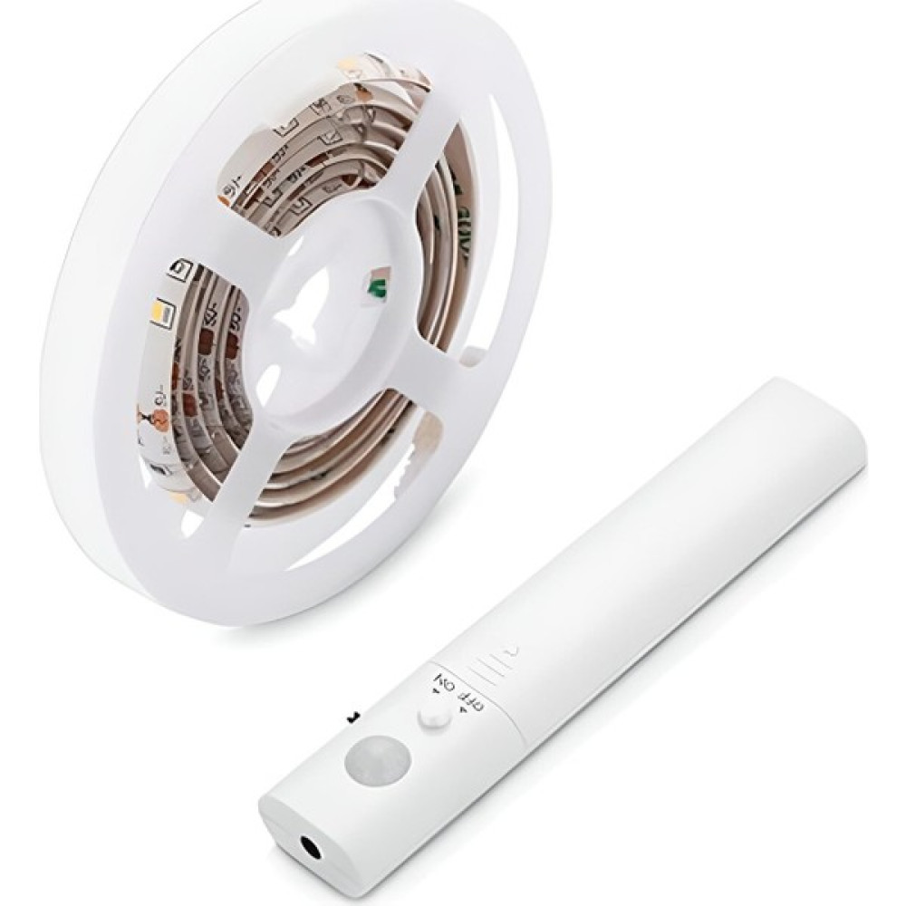 Ecuy Hareket Sensörlü Şerit Led-Yatak Altı Dolap Içi Mutfak Merdiven Aydınlatma Kesilebilir LED 2 Metre - 2 m - Beyaz Led Aydınlatmalar Fiyatı