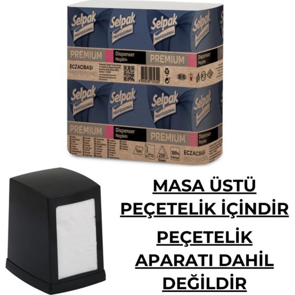Ecz. Premıum Dispenser (Masa Üstü)Peçete 18x250 7900073 Peçete Fiyatı