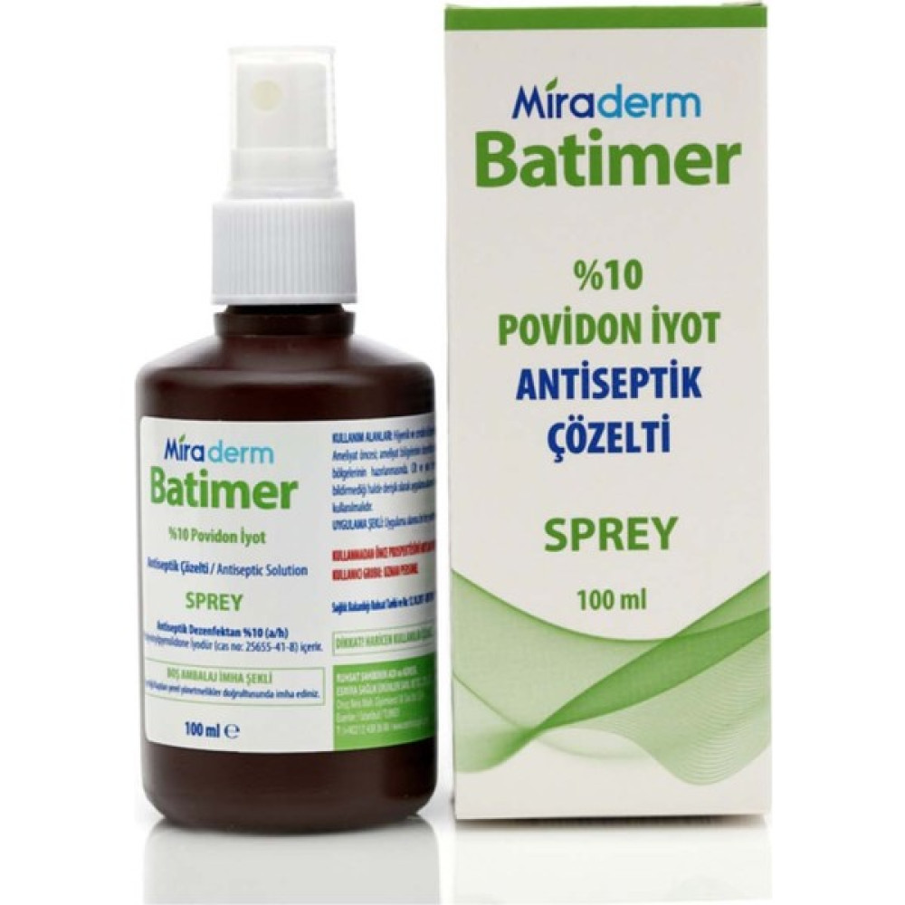 Ecza Batımer Antıseptık Çözelti Siprey 100ml - 10 ml Hijyen ve Temizlik Fiyatı