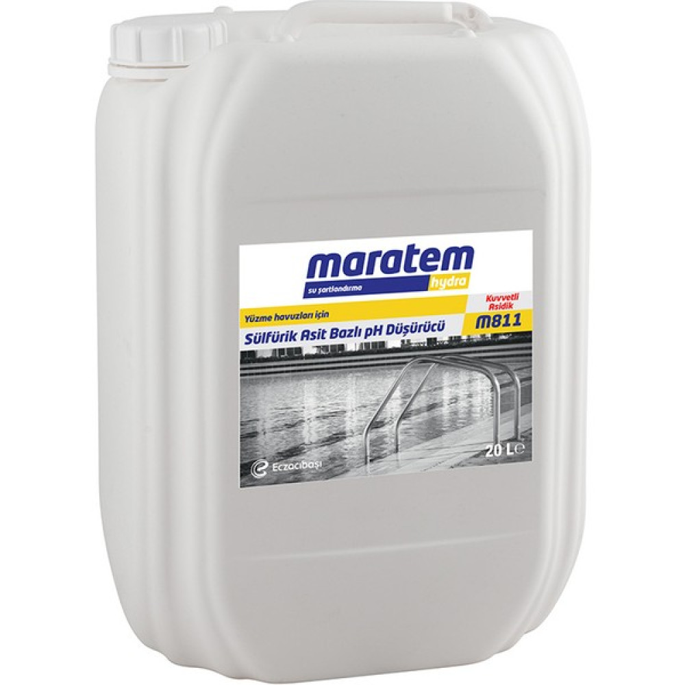 Eczacıbaşı Maratem M811 Sülfürik Asit Bazlı Ph Düşürücü 20LT 9225611 - 20 lt Bahçe Dekorasyon & Düzenleme Fiyatı