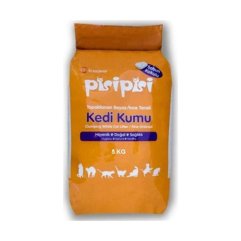 Eczacıbaşı Pisipisi Sabunlu kokulu Kalın Taneli Kedi Kumu 5Kg Evcil Hayvan Ürünleri Fiyatı