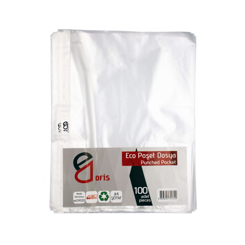 E&D OFİS E&d Ofis Eco Şeffaf Poşet Dosya 100lü Paket Dosya Fiyatı
