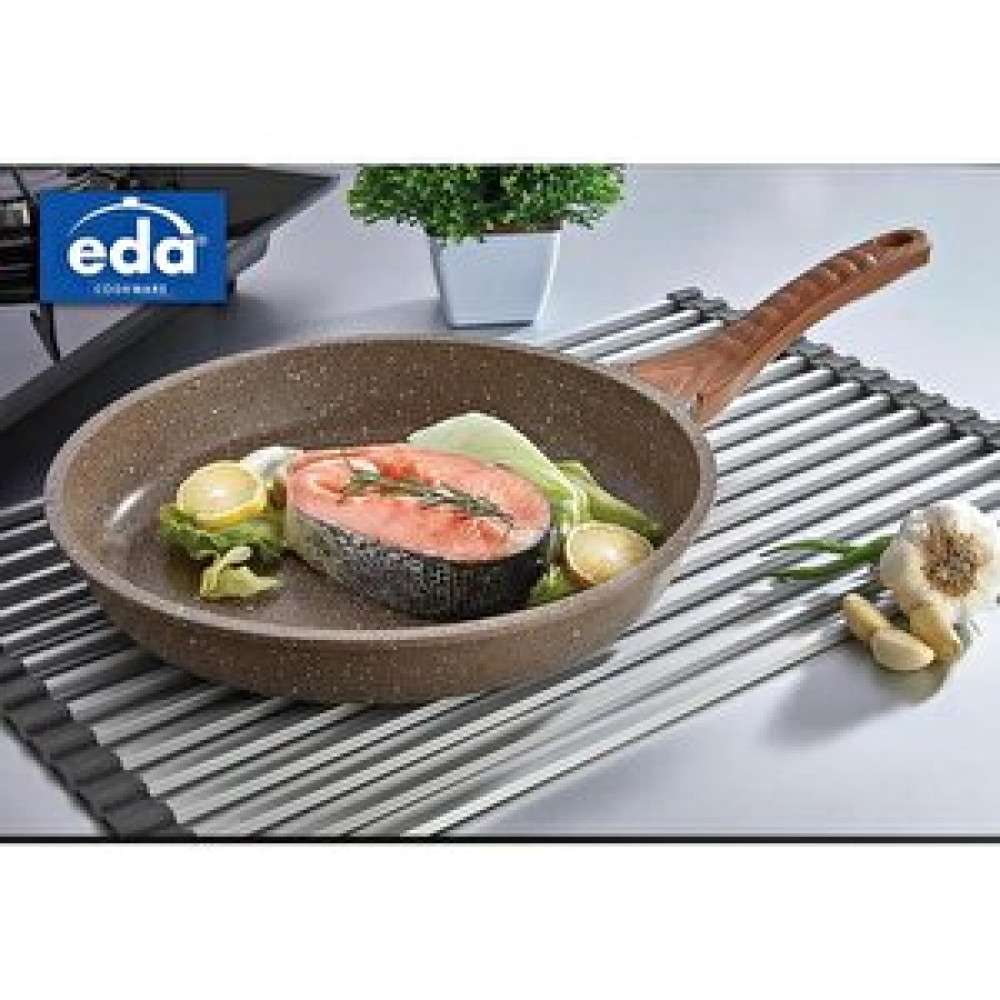 Eda Cookware Eda Zk-207 Focus Döküm Granit 30 Cm Tava Kahverengi Tencere / Tava Setleri Fiyatı