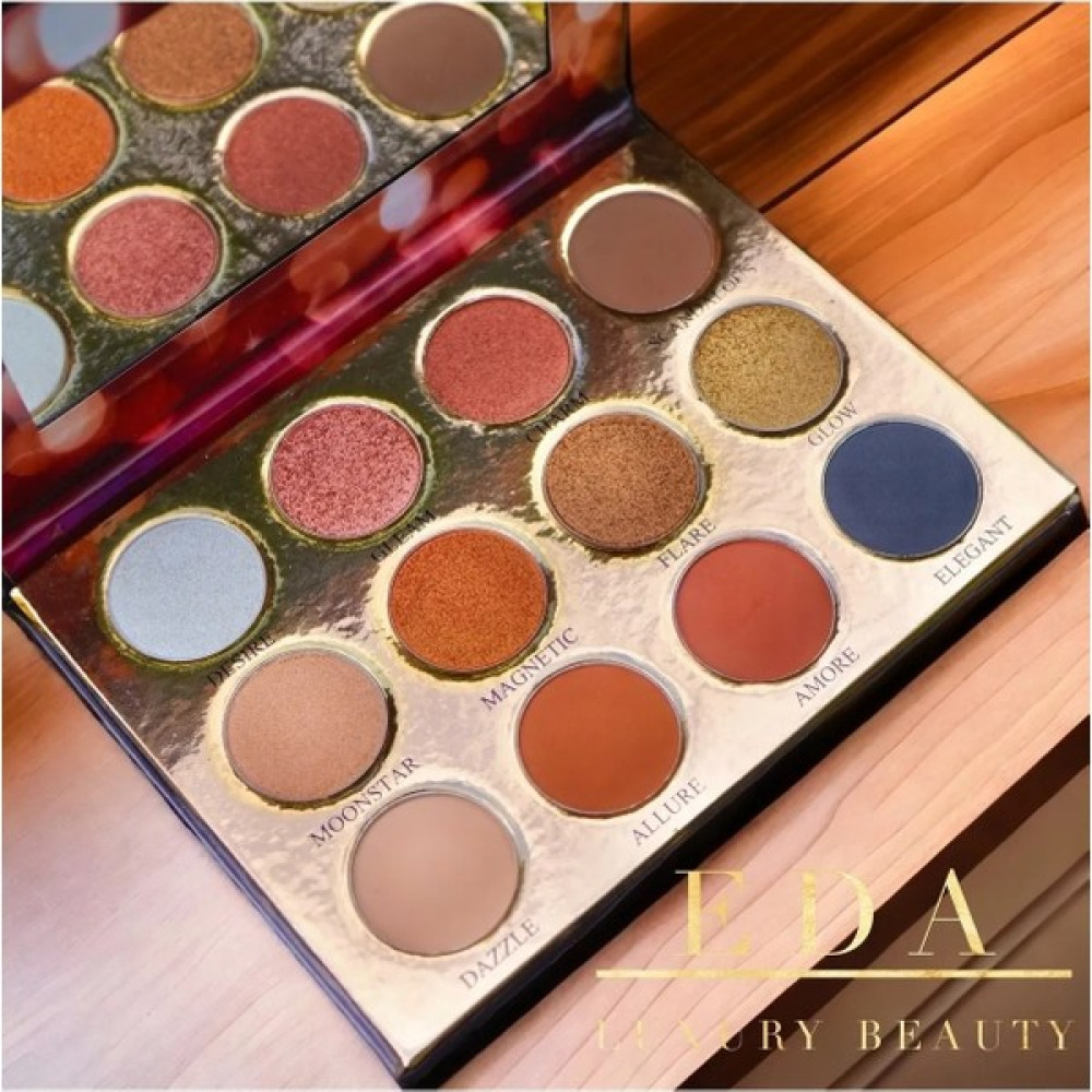 Eda Luxury Beauty Lüks Exotic Göz Farı Paleti Parlak Simli Mat Metalik Nude Makyaj Vegan Glitter Eyeshadow Palette - 2 Göz Farı Fiyatı