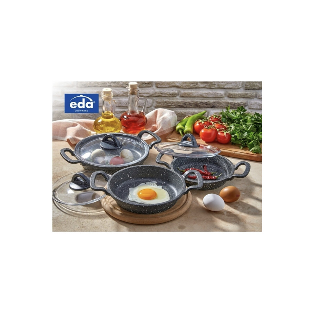 Eda Mini Asya Sahan Takımı 16/18/20 Cam Kapaklı Tavalar Fiyatı