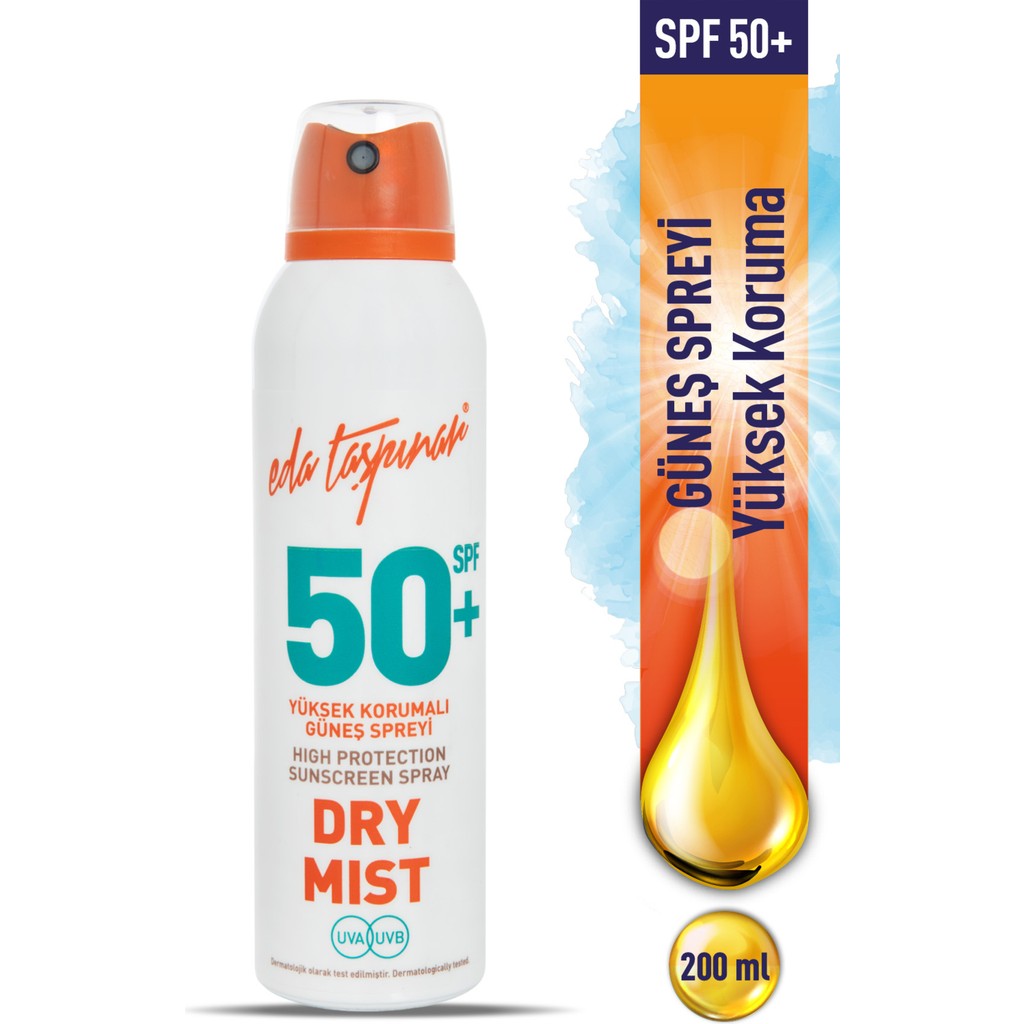 Eda Taşpınar Yüksek Korumalı Güneş Spreyi SPF50+ 200 ml Bronzlaştırıcılar Fiyatı