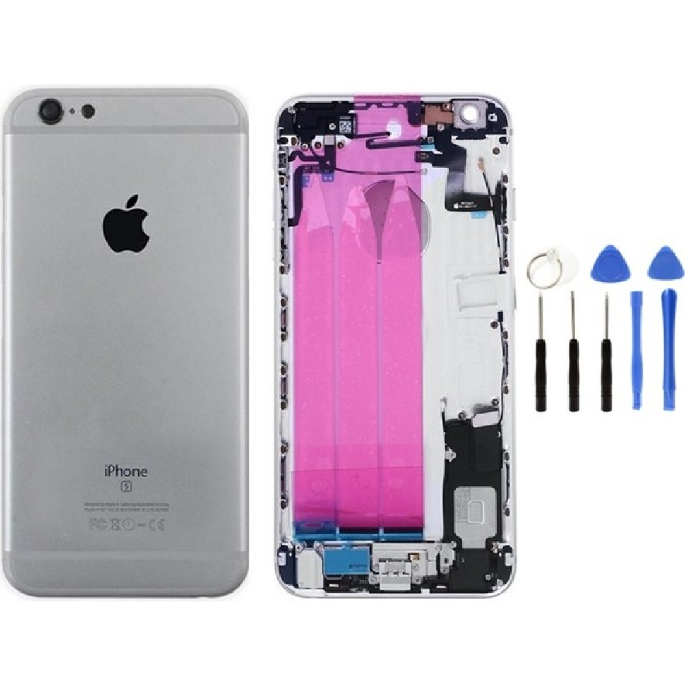 Eda Teknik iPhone 6s Dolu Kasa Uzay Grisi-Siyah +Tamir Seti - Siyah Cep Telefonu Aksesuarı Fiyatı