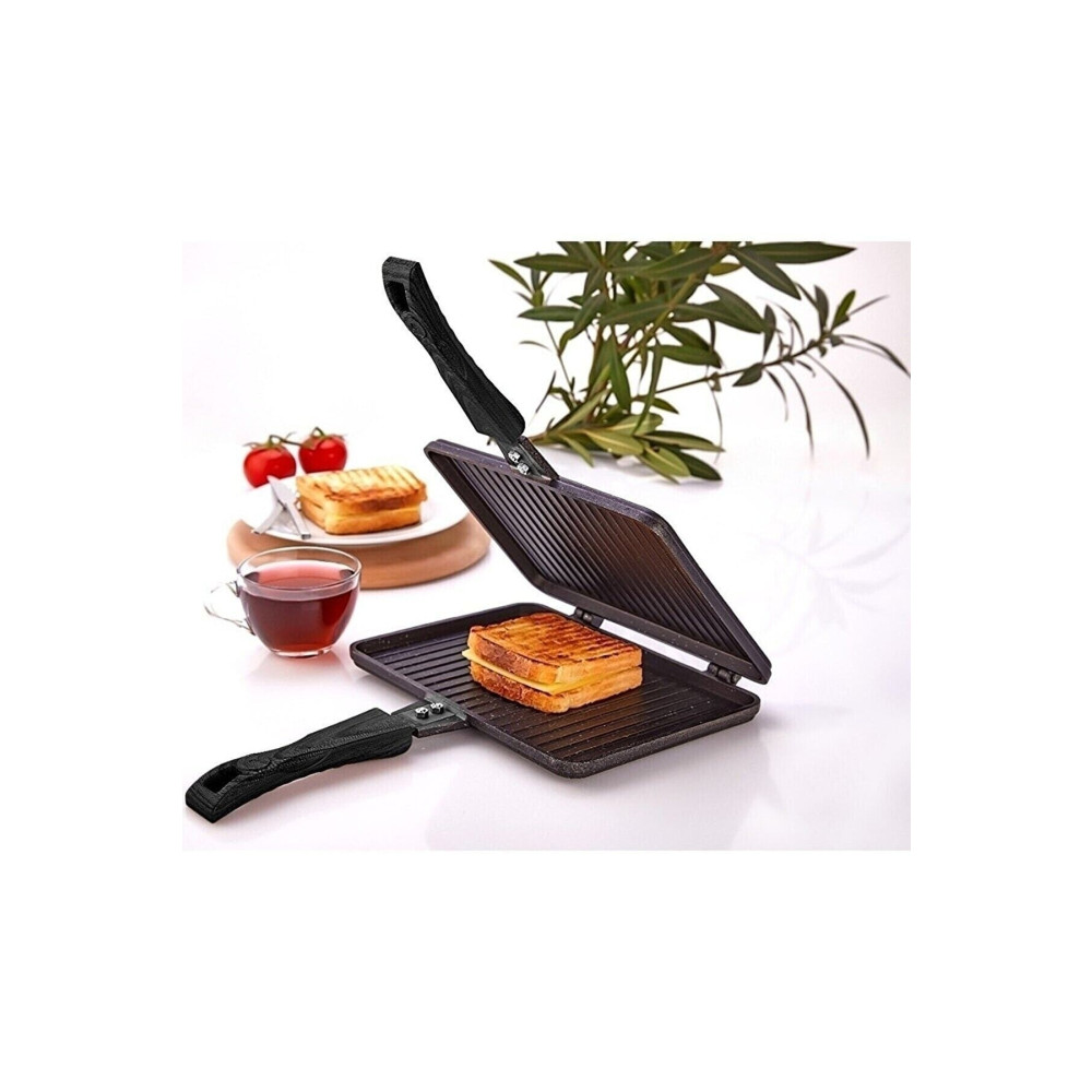 Eda Zk-904 Döküm Granit 24x17 Cm Ocak Üstü El Tost Makinesi Tavalar Fiyatı