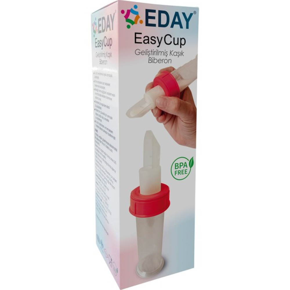 Eday Easy Cup Kaşıklı Biberon 60 ml - Beyaz Biberon Fiyatı