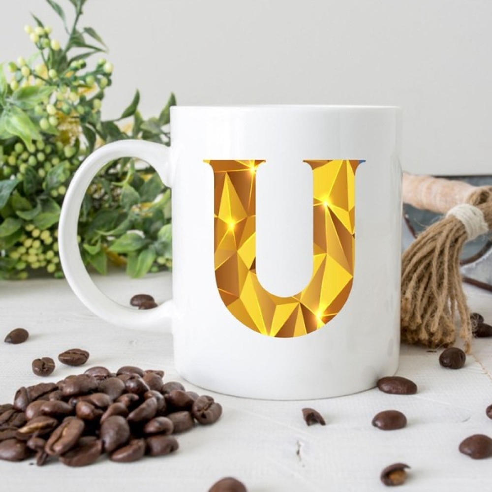 Edda Gift Gold Baskılı Harfli Beyaz Kupa Bardak 8 Fincan / Bardak / Kahve Takımı Fiyatı