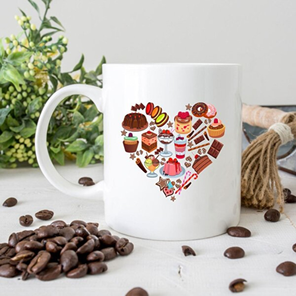 Edda Gift Meslek Baskılı Beyaz Kupa Bardak 6 Fincan / Bardak / Kahve Takımı Fiyatı