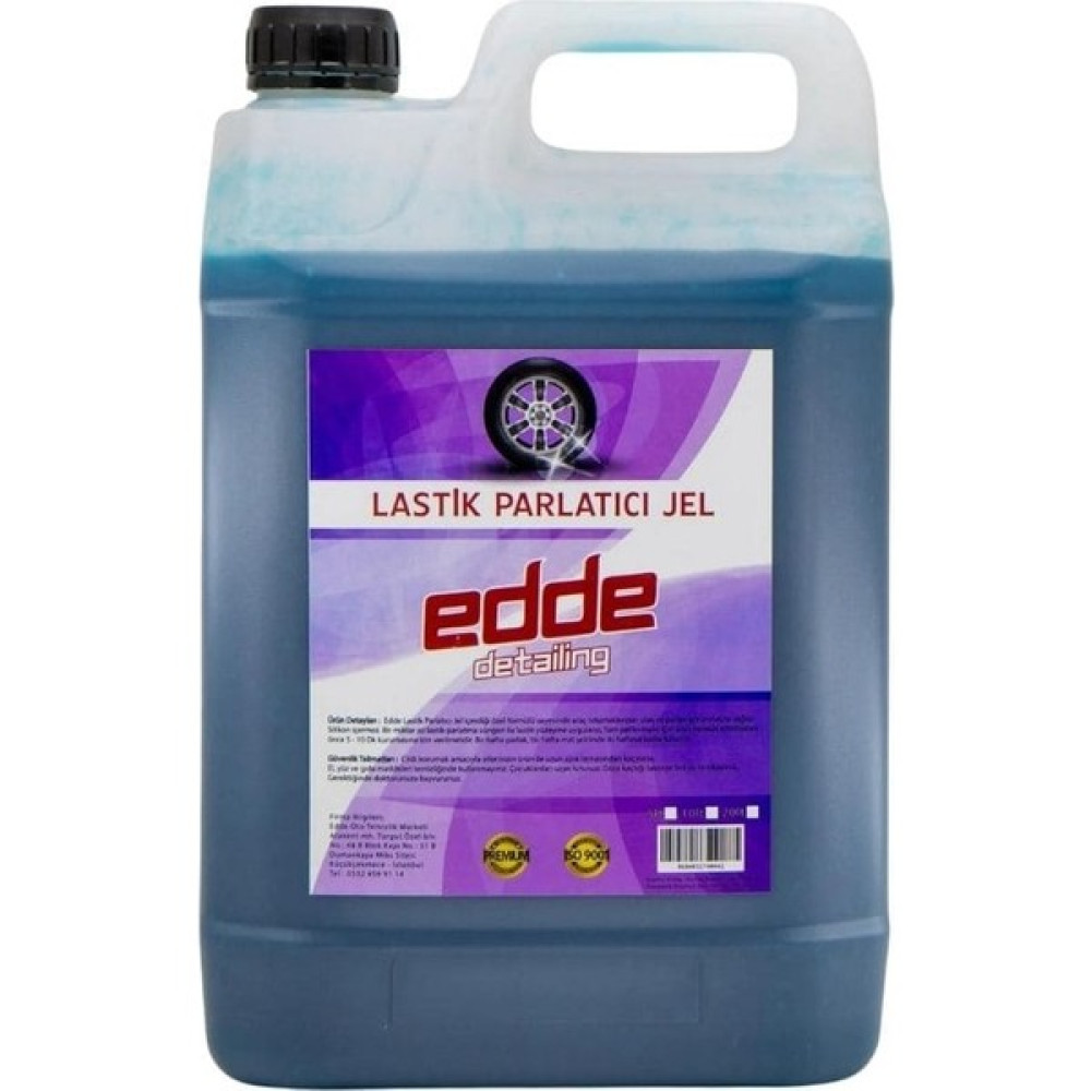 Edde Araba Araç Oto Lastik Parlatıcı Temizleyici Jel Lastik Temizleme Jeli 5 Lt Oto Detailing Lastikler Fiyatı