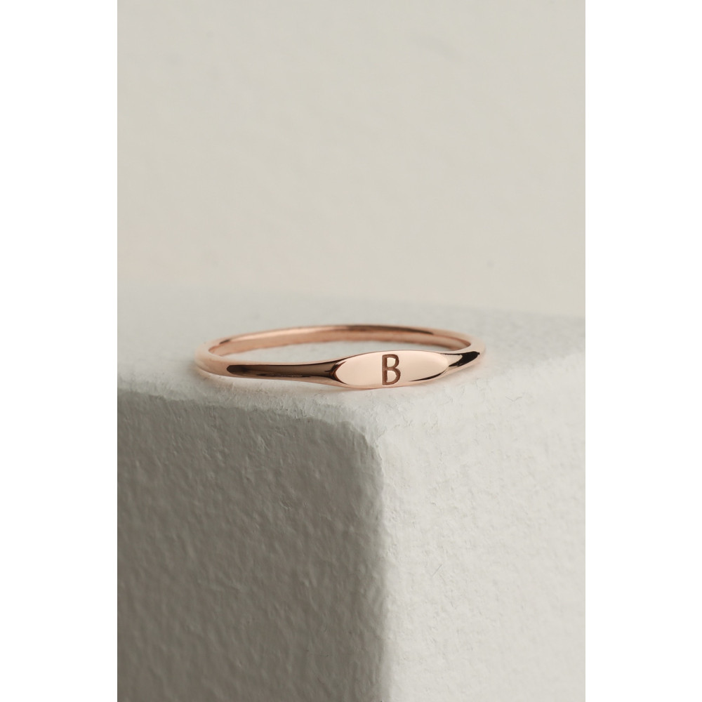 eddiajewellery Size Özel Dilediğiniz Harfli 925 Ayar Gümüş Minimal Harf Yüzük 20 Beden Gümüş Yüzük Fiyatı