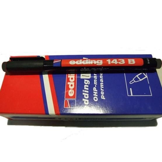 Edding 143 B Siyah 10'lu Asetat Kalemi