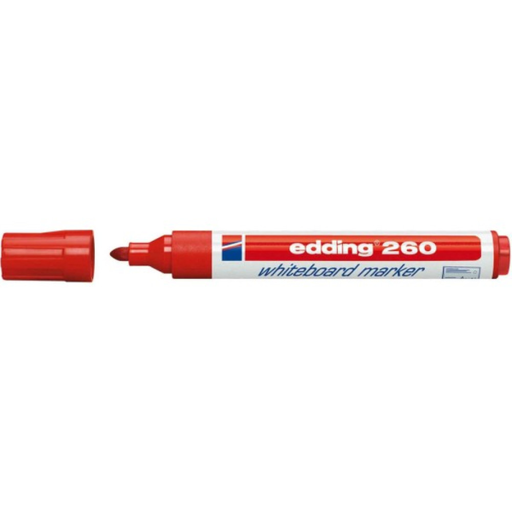 Edding 260 Beyaz Tahta Kalemi Kırmızı 5'li Paket Yazı Tahtası Kalemi Fiyatı