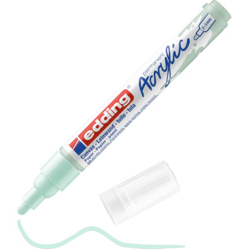 Edding 5100 Orta Uçlu Akrilik Markör - Su Yeşili - 2-3 Mm’Lik Yuvarlak Uç Keçe Uçlu Kalem Fiyatı