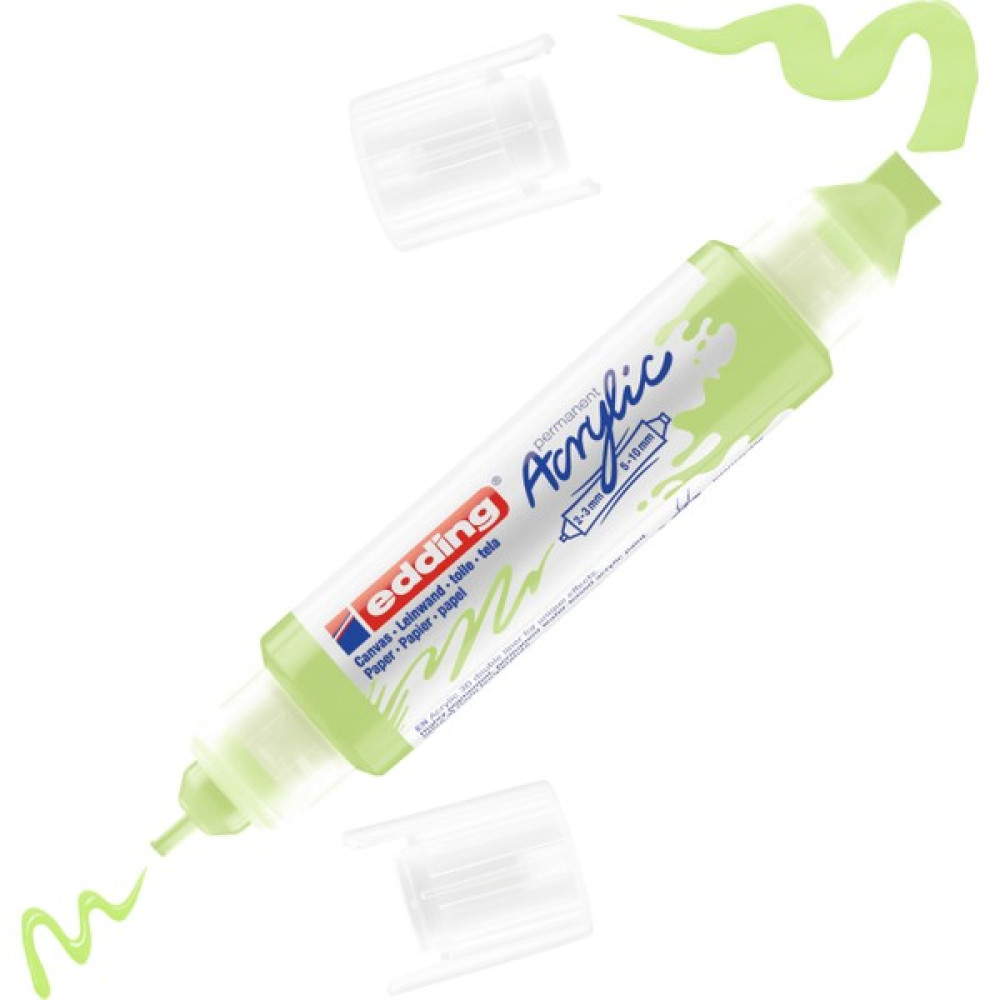 Edding 5400 Akrilik 3D Double Liner - Pastel-Yeşil - 2-3, 5-10 Mm’Lik 2 Başlık - Pastel Yeşil Keçe Uçlu Kalem Fiyatı