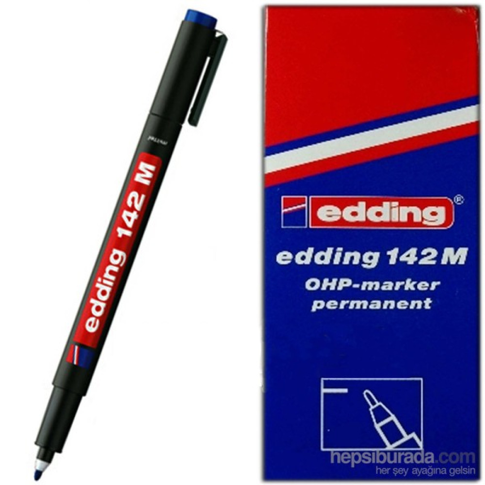 Edding Asetat Kalemi E-142M Siyah 10 Lu ED14201 - 10'lu CD-DVD-Asetat Kalemi Fiyatı