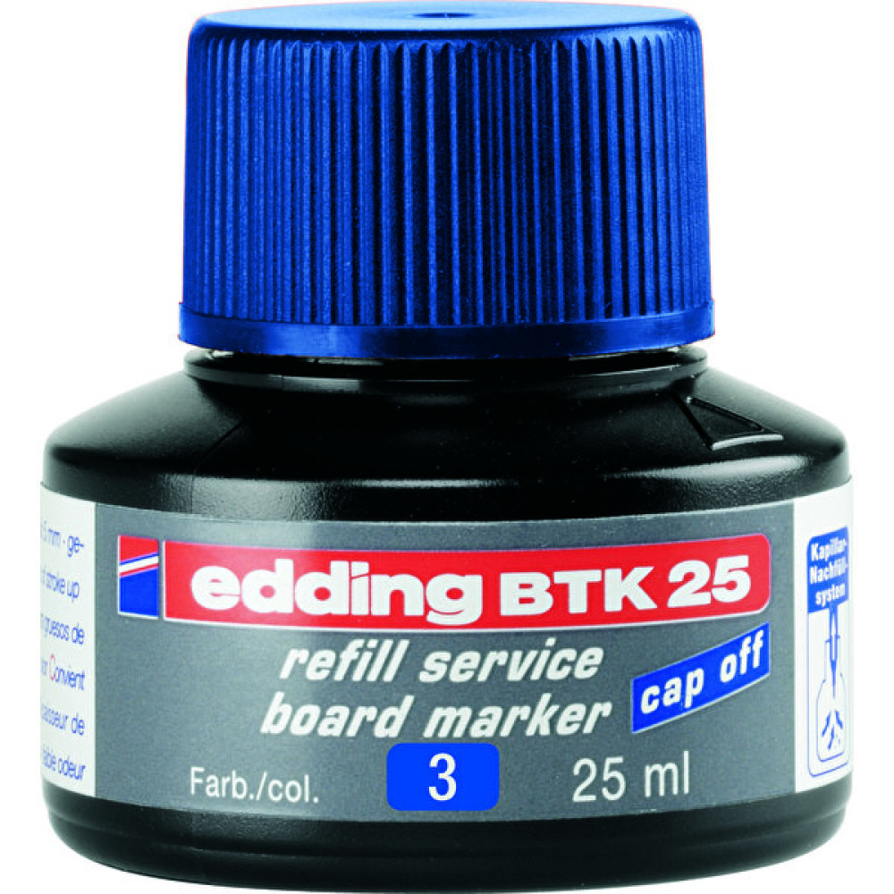 Edding Beyaz Tahta Kalemi Mürekkebi 25 Ml E-Btk25 Mavi Yazı Tahtası Kalemi Fiyatı